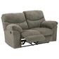 Ashley Alphons Manual Reclining Loveseat in Putty, , large
