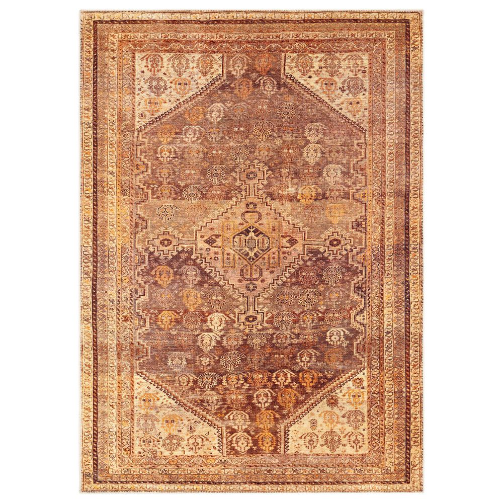 Surya Amelie 2"7" x 7"10" Brown, Saffron, Orange and Beige Runner, , large