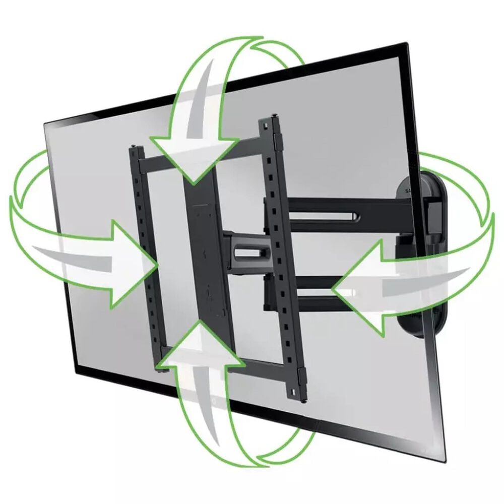 Sanus Advanced Full-Motion 4D and Shift Wall Mount for 32" - 65" TVs in Black, , large