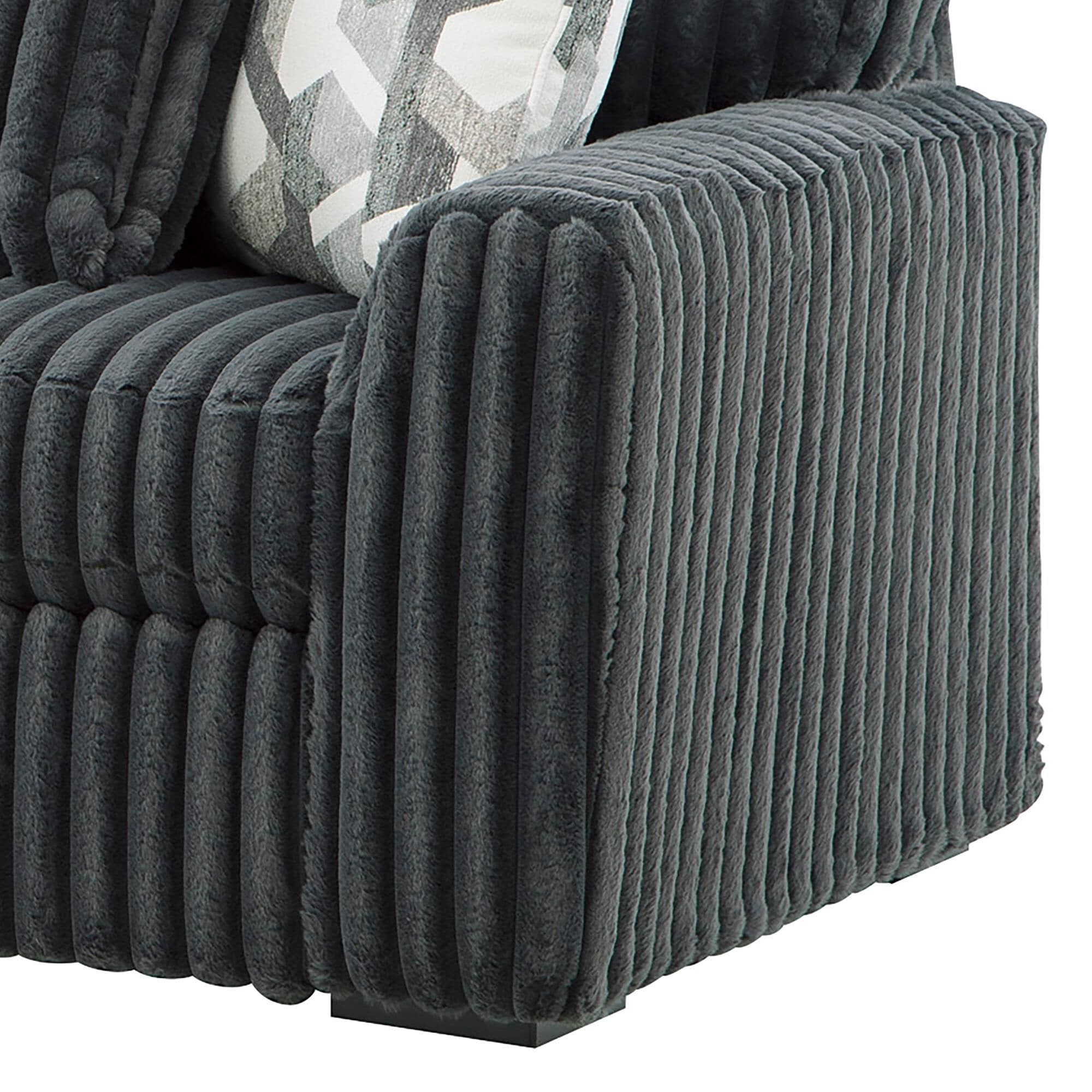 Ashley Midnight-Madness 4-Piece Left Facing Sectional with Chaise