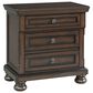 Mayberry Hill Kingston 4-Piece King Bedroom Set in Dark Walnut, , large