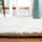 Safavieh Micro-Loop Oriental 2"3" x 7" Ivory and Grey Runner, , large