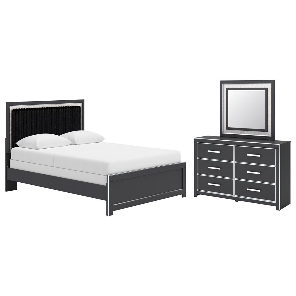 Ashley Zuraleus 3-Piece Queen Panel Bedroom Set in Matte Black, , large