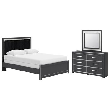 Ashley Zuraleus 3-Piece Queen Panel Bedroom Set in Matte Black, , large