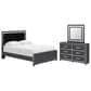 Ashley Zuraleus 3-Piece Queen Panel Bedroom Set in Matte Black, , large