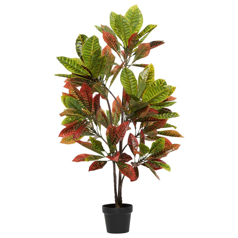 Maple and Jade 49&quot; Artificial Foliage in Green, Red, Brown and White, , large