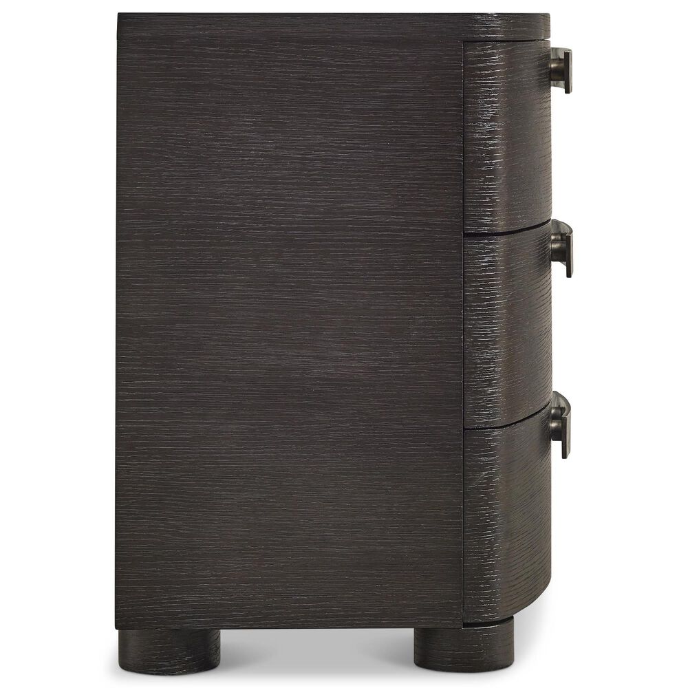 Bernhardt Geneve 24" 3 Drawer Nightstand in Robor and Ferrum with USB Ports, , large