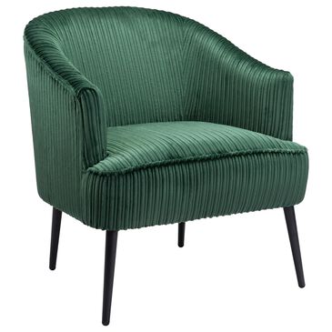 Zuo Modern Ranier Accent Chair in Green Velvet, , large