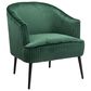 Zuo Modern Ranier Accent Chair in Green Velvet, , large