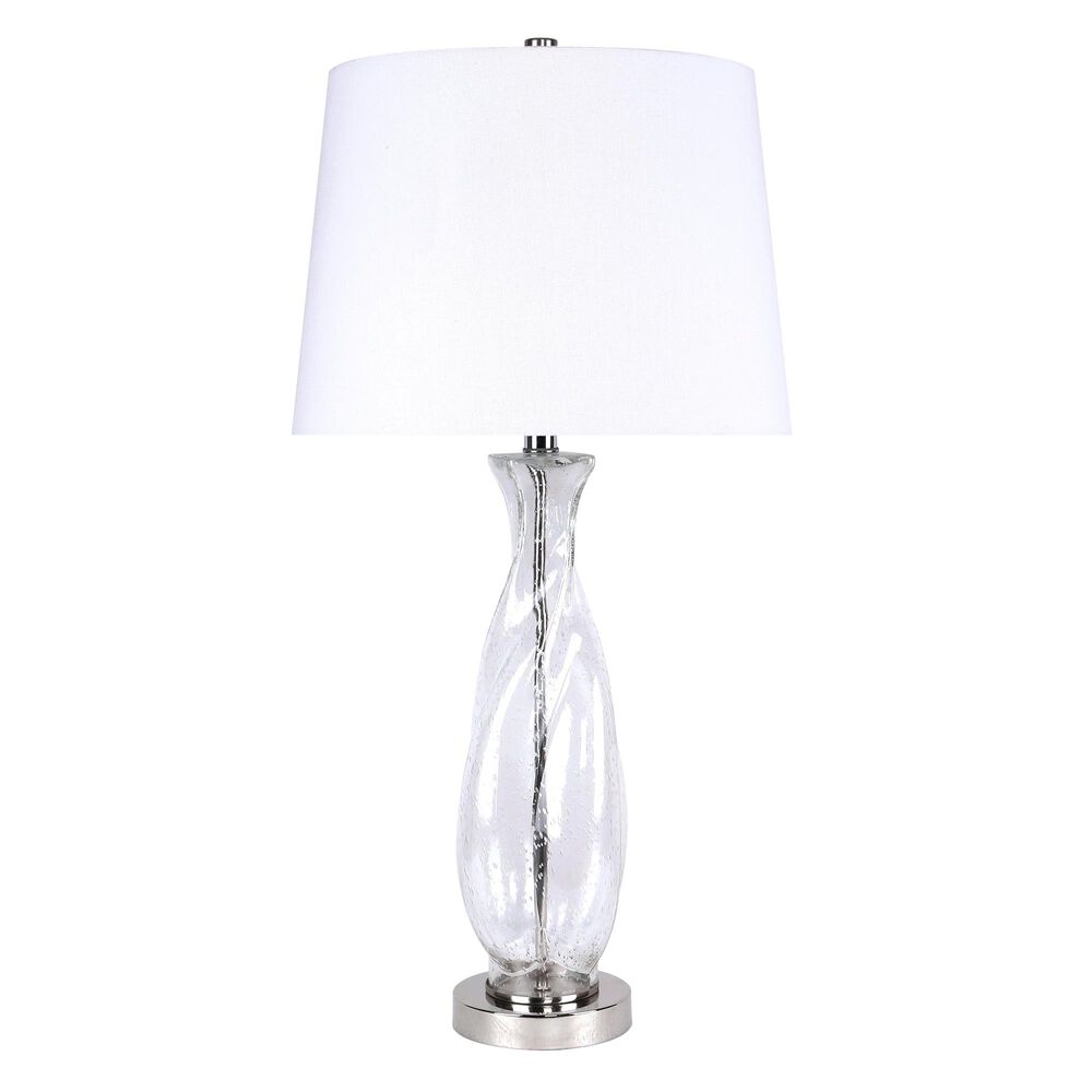 Grandview Gallery Table Lamp in Clear Seeded and Polished Nickel, , large