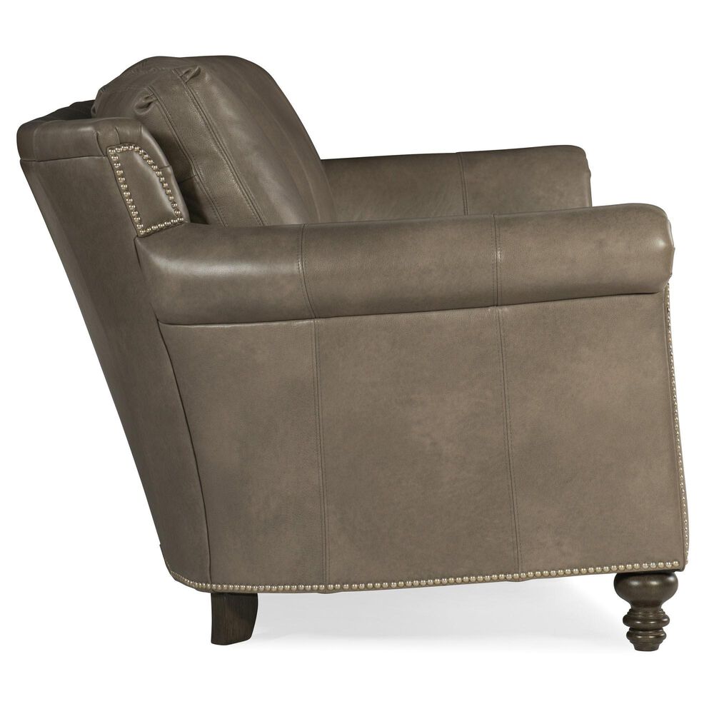 Bradington-Young Richardson Stationary Leather Sofa in Cream, , large