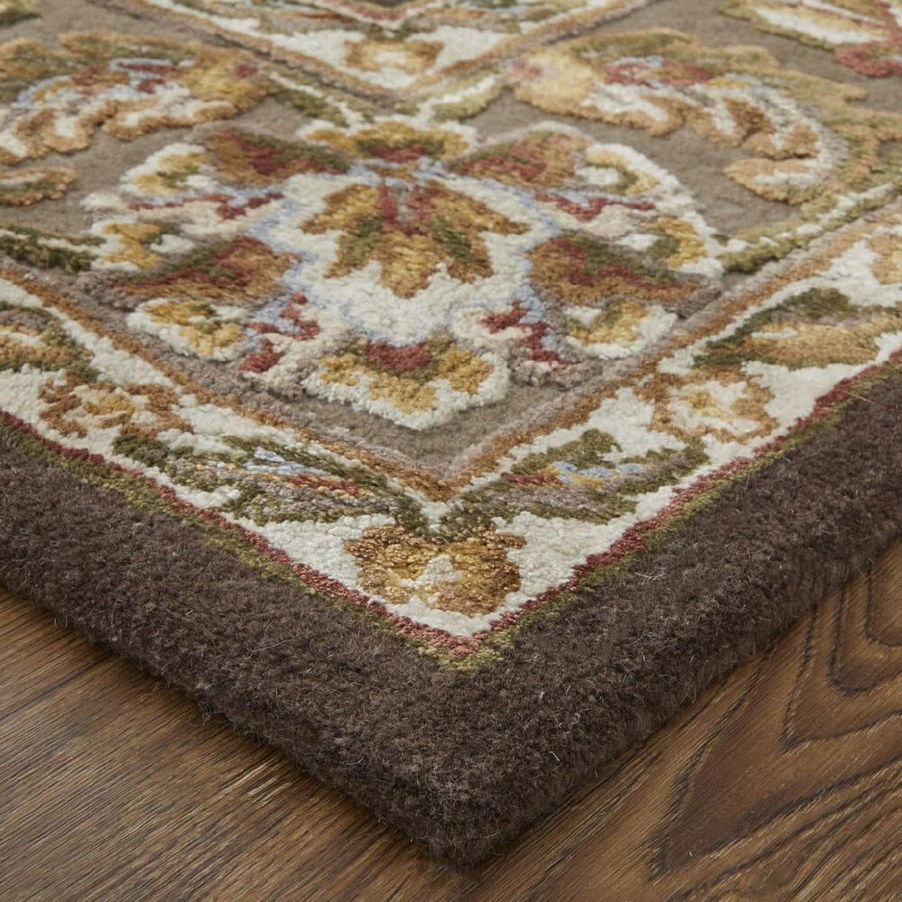 Feizy Prescott 5&#39; x 8&#39; Brown Area Rug, , large