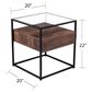 Southern Enterprises Olivern End Table in Black and Natural, , large