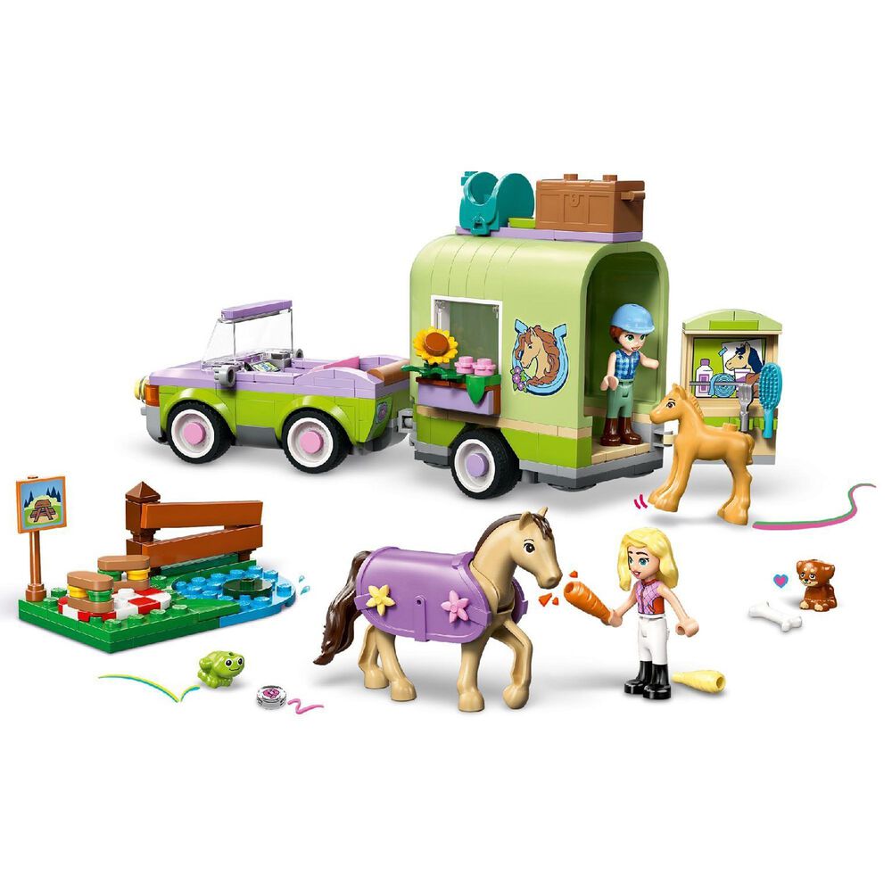 LEGO Friends Horse and Baby Foal with Trailer Building Set, , large