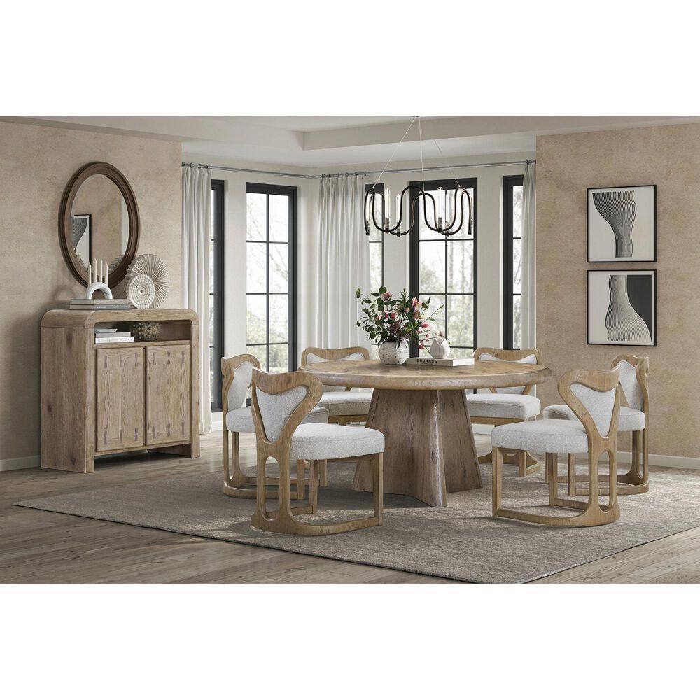 Sterling Timber Pagosa 5-Piece Round Dining Set in English Knotty Oak, , large