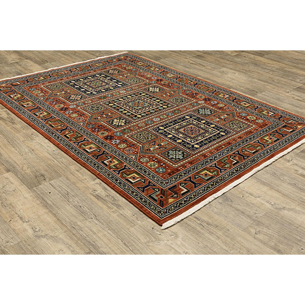 Oriental Weavers Lilihan Geometric 002C6 7&#39;10&quot; x 10&#39;10&quot; Red Area Rug, , large