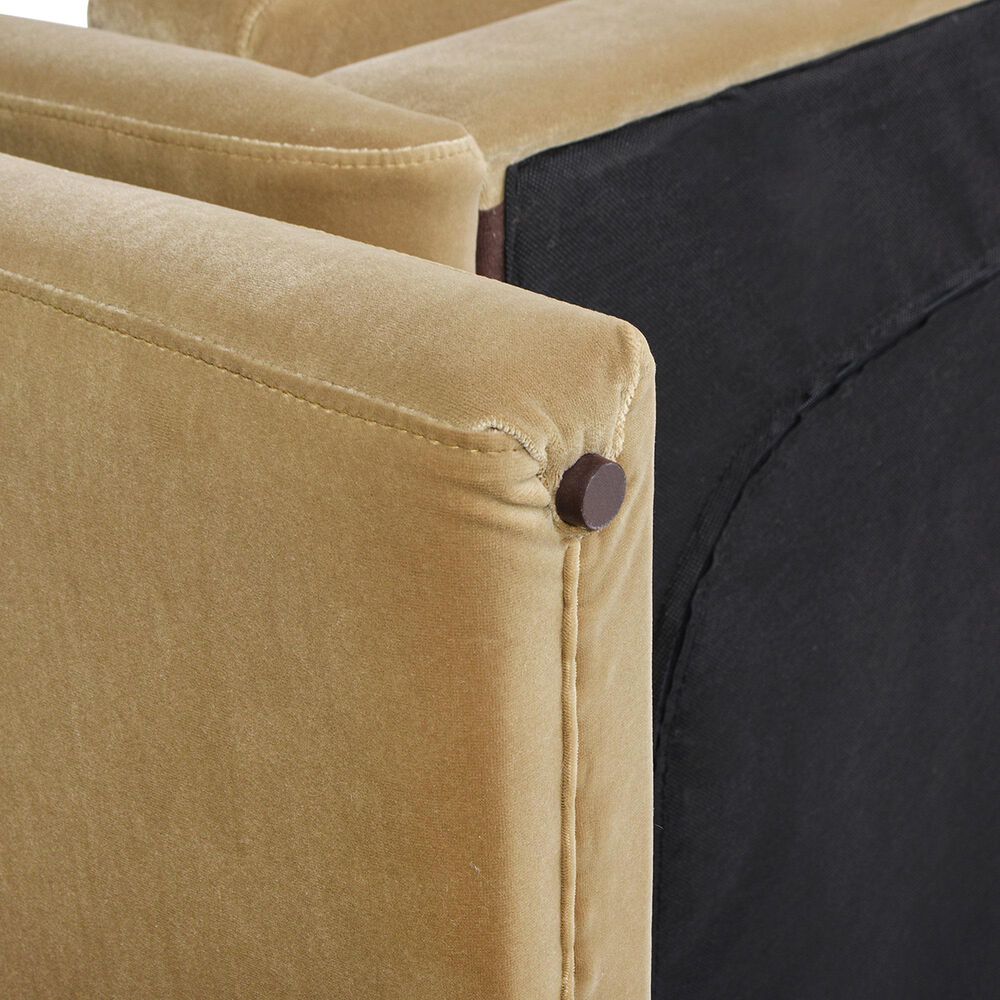 Jennifer Taylor Home Mason Stationary Sofa in Camel Brown Beige Velvet, , large