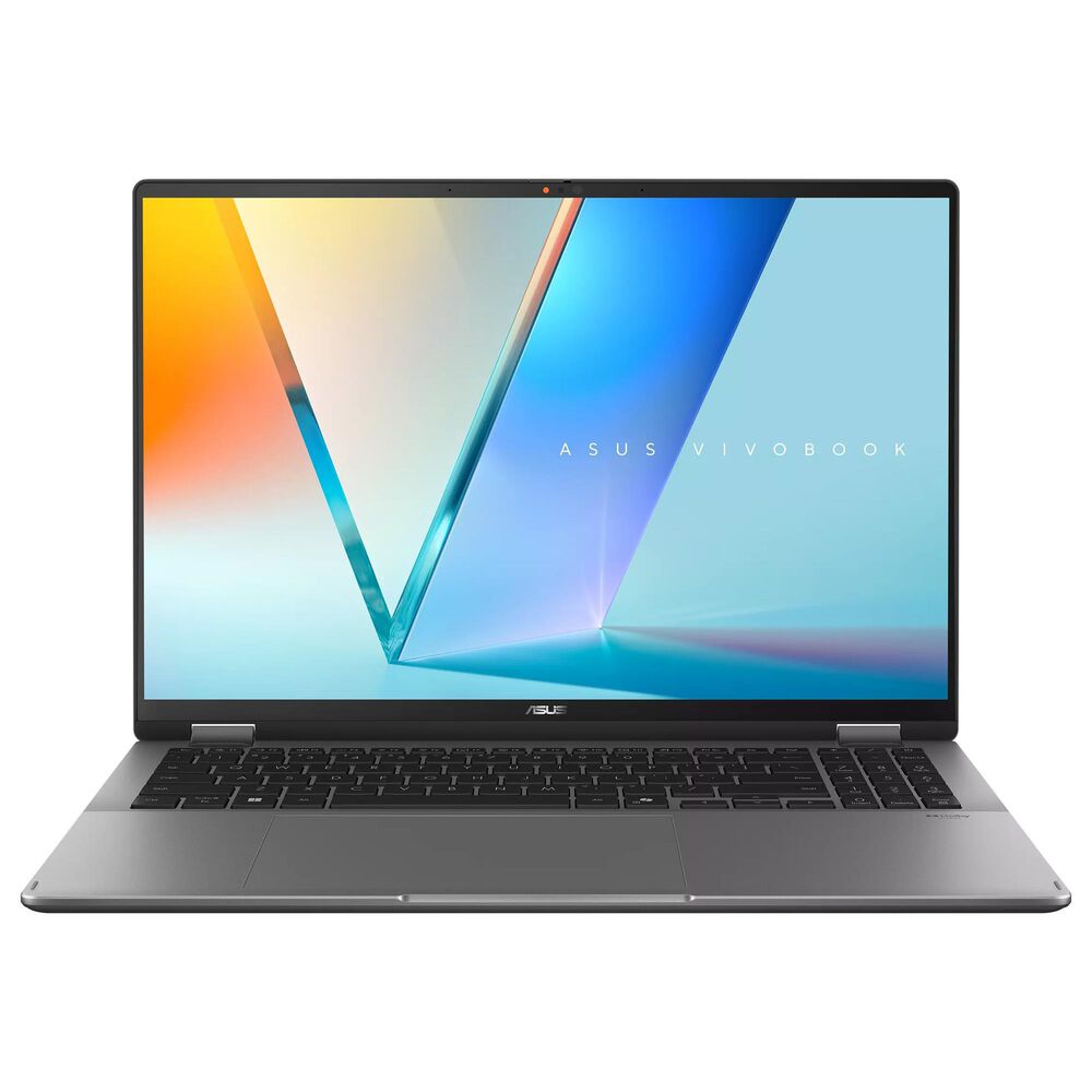 ASUS Vivobook 16 Flip 16" Copilot+ PC 2-in-1 Laptop | Intel Core Ultra 7 256V - 16GB RAM - Intel Arc Graphics - 512GB SSD in Matte Gray, , large