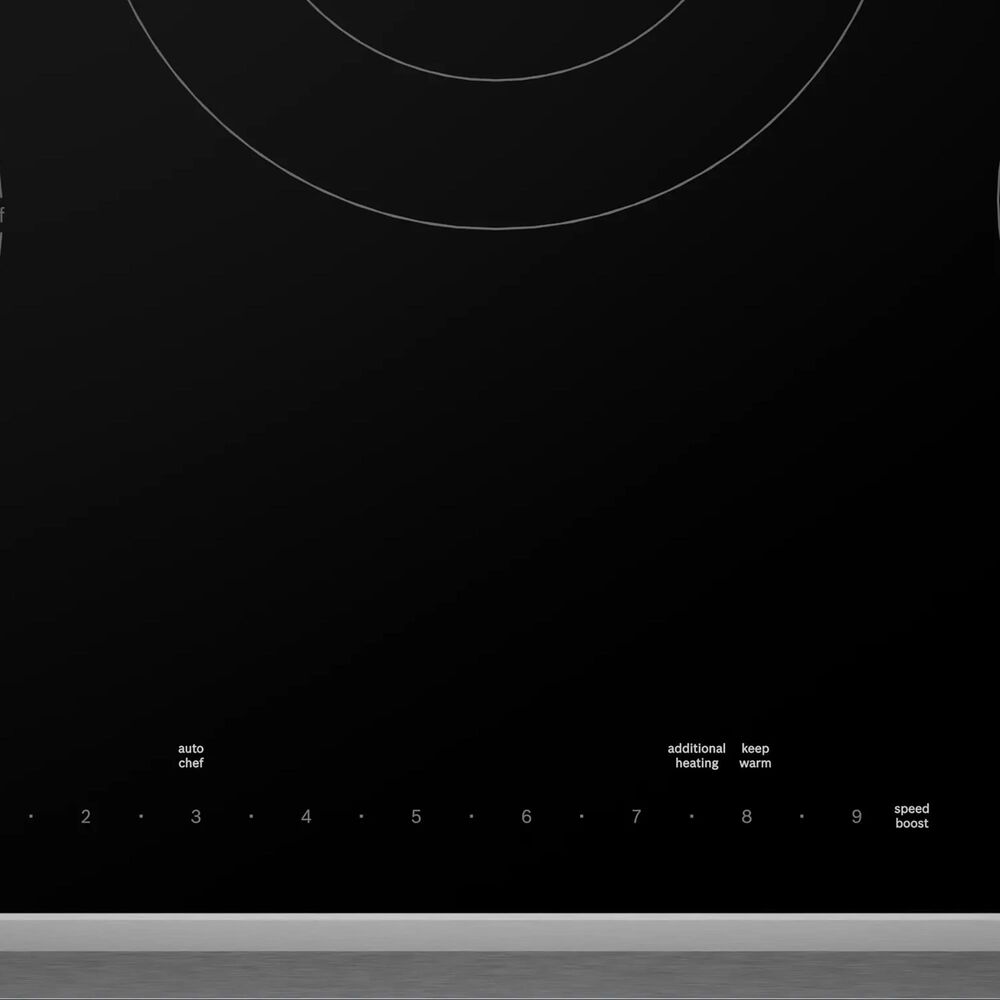 Bosch Benchmark Series 30&quot; Built-In Electric Cooktop with Frame in Black and Stainless Steel, , large