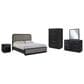 Millenium Rowanbeck 5-Piece King Bedroom Set in Black, , large