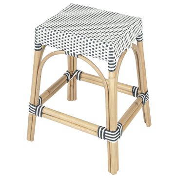 Butler Tobias Counter Stool in White and Navy, , large