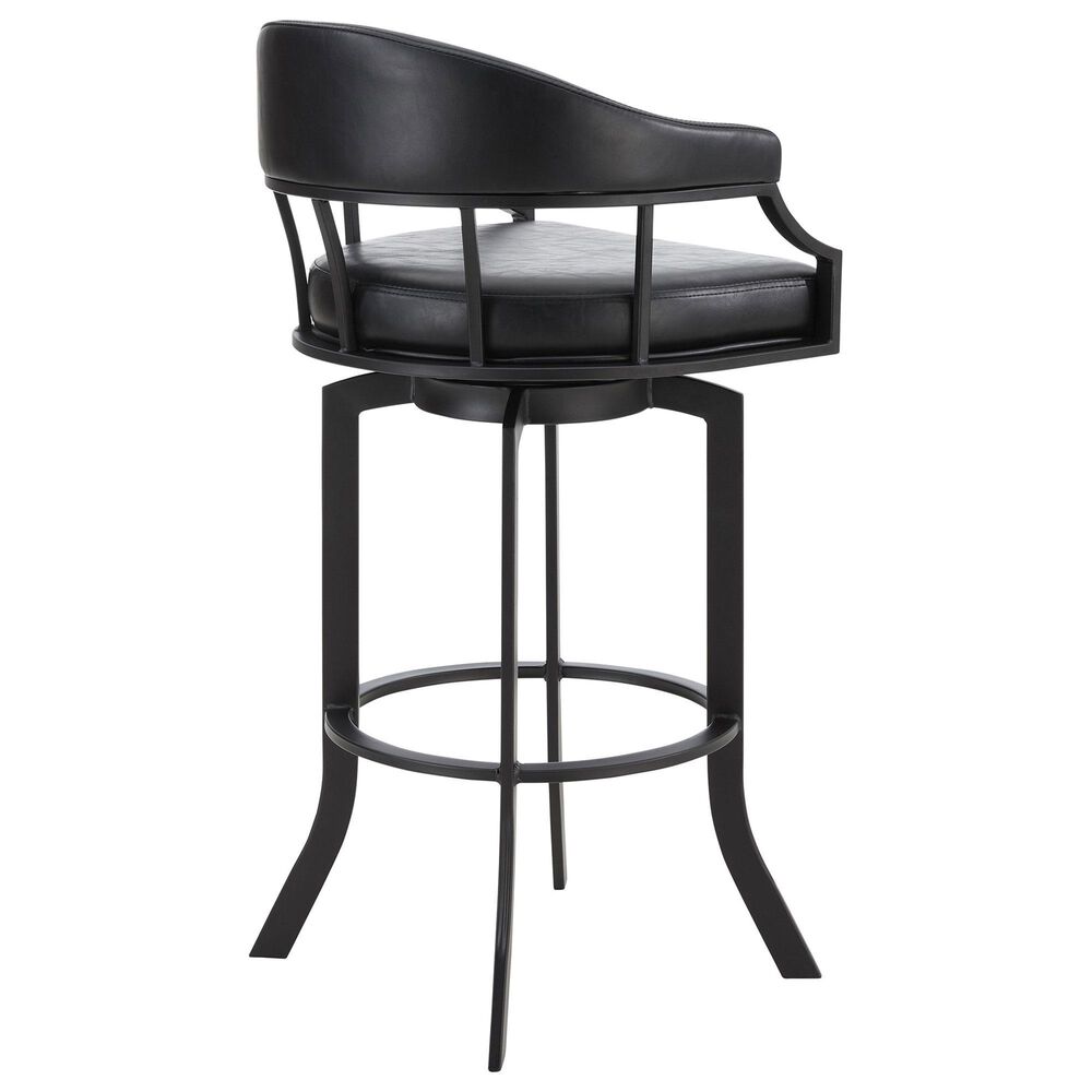 Blue River Pharaoh 26&quot; Swivel Counter Stool in Black, , large
