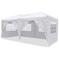 HOMLUX 10" x 20" Outdoor Pop Up Canopy Gazebo for Party in White, , large