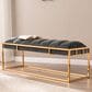 Southern Enterprises Harlyn Bench in Blue-Green/Brass, , large