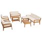 Noble House Grenada 9-Piece Patio Sectional Sofa Set in Beige, , large