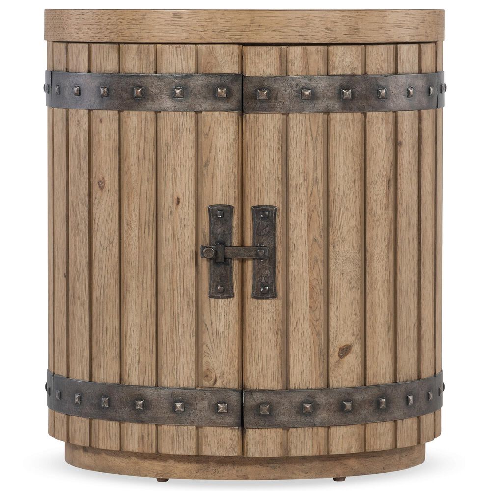 Hooker Furniture Vineyard Row Wine Barrel End Table in Sonoma and Napa, , large