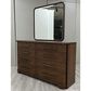 Riverside Furniture Delia 8-Drawer Dresser and Mirror in Nouveau Walnut, , large