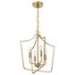 Creative Coop Constance 4-Light Candelabra Chandelier in Brushed Gold, , large