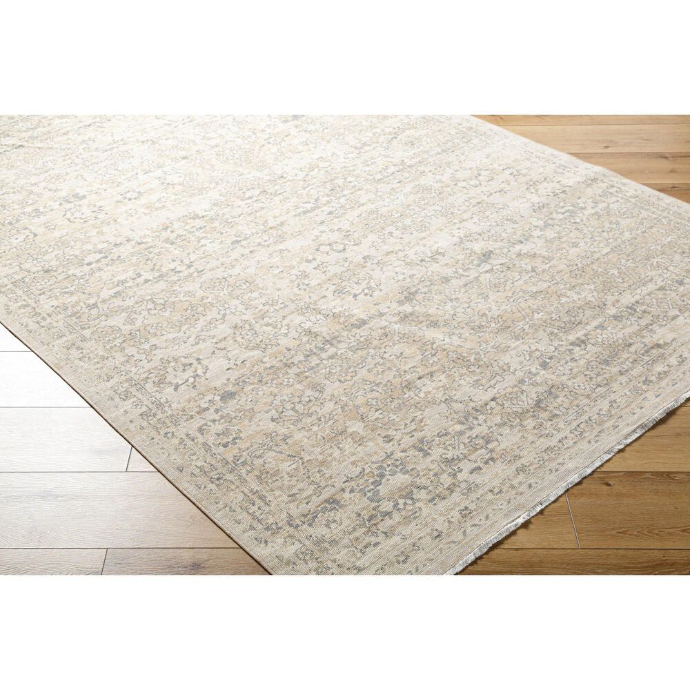 Surya Once Upon a Time Light Gray, Gray, Ivory, Tan and Light Brown 7'10" x 9'10" Area Rug, , large