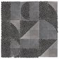 Dal-Tile Pebble Oasis Stark 12" x 12" Art Deco Natural Stone Mosaic Sheet, , large