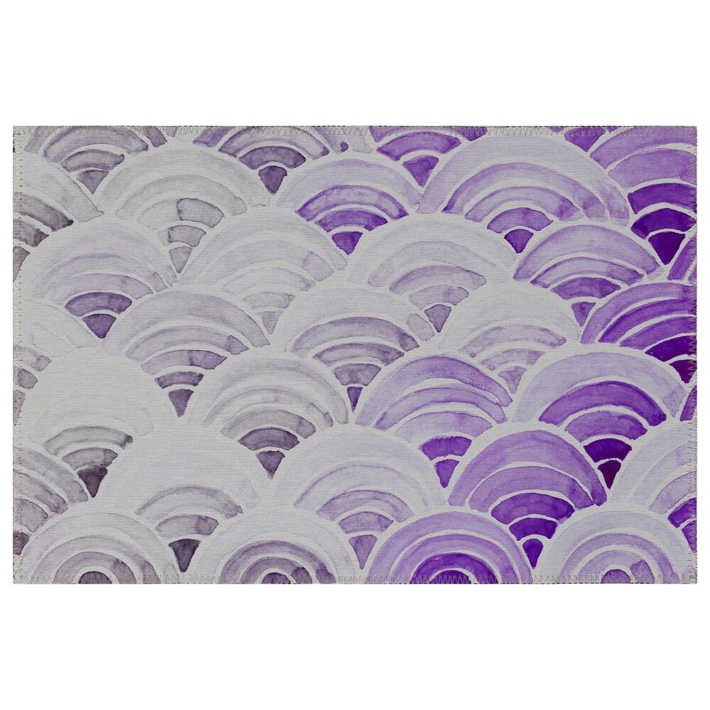 Dalyn Rug Company Seabreeze Geometric 1"8" x 2"6" Violet Area Rug, , large