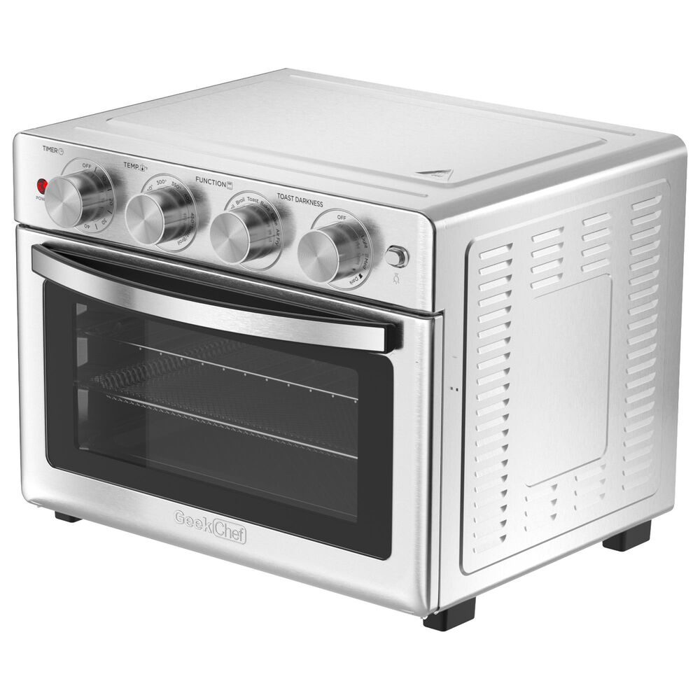 HOMLUX 26 Qt Air Fryer Toaster Oven in Silver, , large