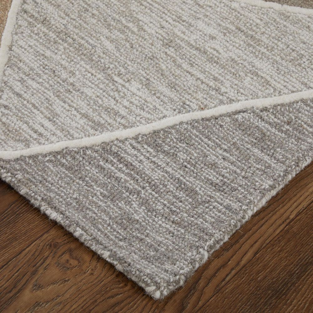Feizy Kimball Gray, Black and Brown 3&#39;6&quot; x 5&#39;6&quot; Area Rug, , large