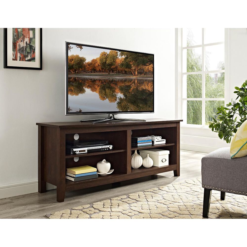 Walker Edison 58&quot; TV Stand in Brown, , large