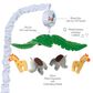 Lambs & Ivy Lollipop Jungle Musical Baby Crib Mobile in Grey, Gold and White, , large