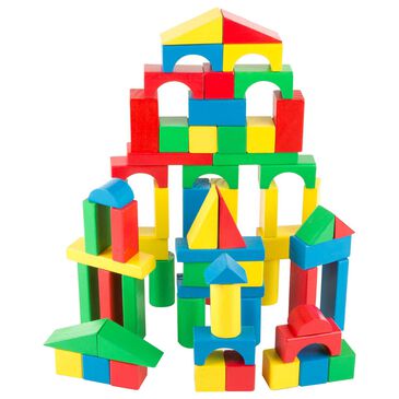 Melissa & Doug 100 Piece Wood Blocks Set, , large