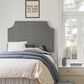 The Monday Company Twin Upholstered Headboard in Gray, , large