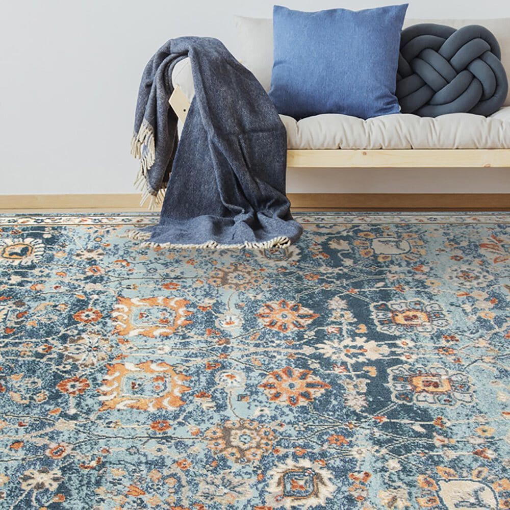 Amer Rugs Bohemian 8&#39;9&quot; x 11&#39;9&quot; Navy Blue Area Performance Rug, , large