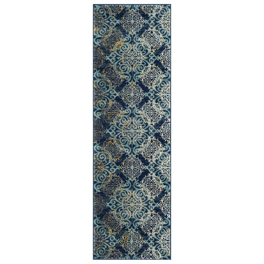 Safavieh Evoke EVK230A-27 2&#39;2&quot; x 7&#39; Royal/Light Blue Runner, , large