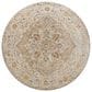 Surya Reina Tan, Light Gray, Medium Gray, Cream, Light Brown, Denim, Rust and Mustard 5"3" Round Area Rug, , large