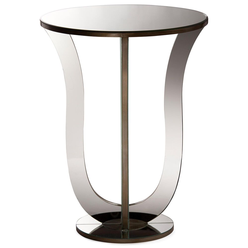 Baxton Studio Kylie Accent Side Table in Silver, , large