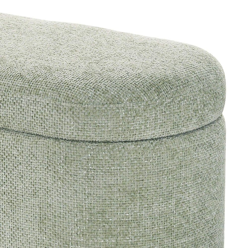 Crown Mark Philipa Storage Bench in Light Green, , large