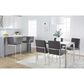 Lumisource Fuji High Back Counter Stool with Charcoal Fabric Cushion in Stainless Steel (Set of 2), , large