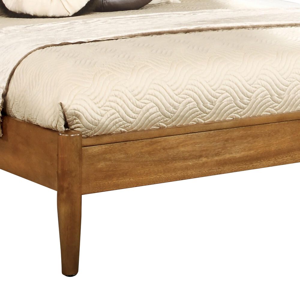 Furniture of America Ruiz Queen Platform Bed in Oak, , large