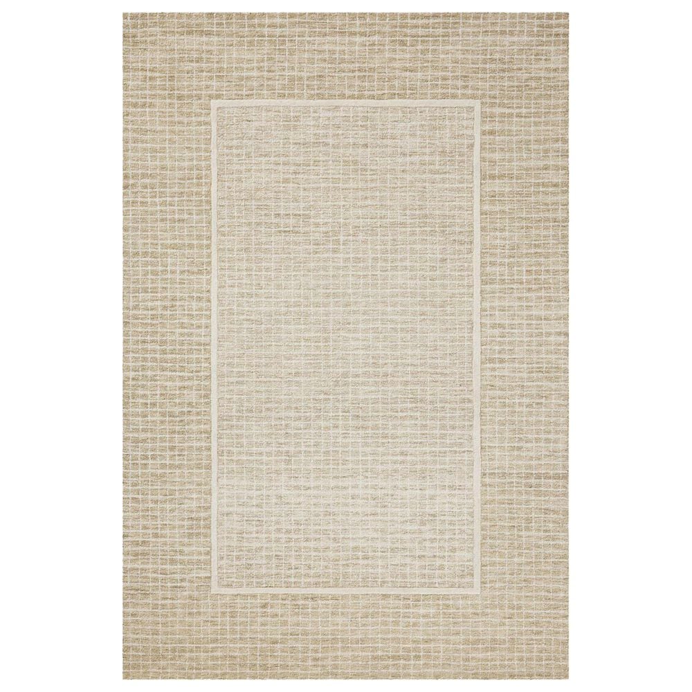 Chris Loves Julia x Loloi Briggs 3"6" x 5"6" Wheat and Ivory Area Rug, , large