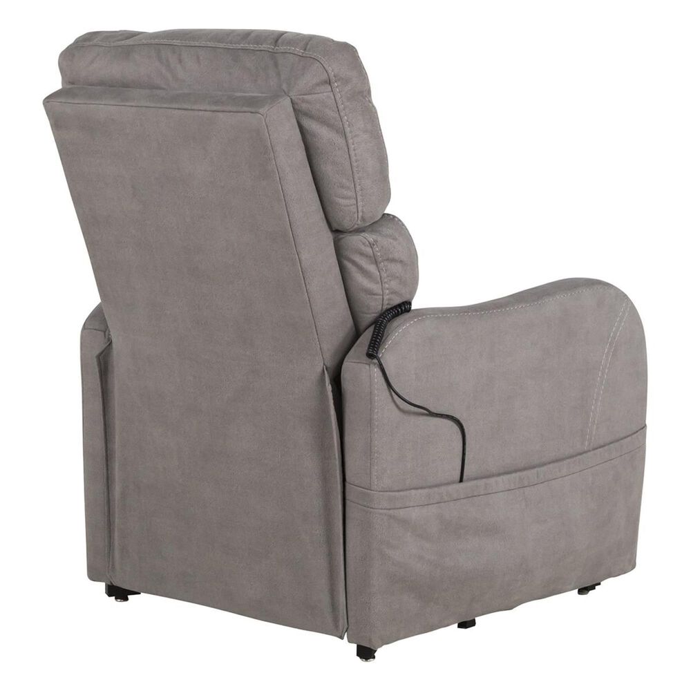 Motion Magic Lift Recliner in Stonewash Silver Nebraska Furniture Mart